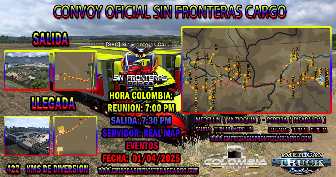 🚛⋙𝐆𝐑𝐀𝐍 𝐂𝐎𝐍𝐕𝐎𝐘 𝐎𝐅𝐈𝐂𝐈𝐀𝐋 𝐃𝐄 𝐒𝐈𝐍 𝐅𝐑𝐎𝐍𝐓𝐄𝐑𝐀𝐒 𝐂𝐀𝐑𝐆𝐎⋘🚛 